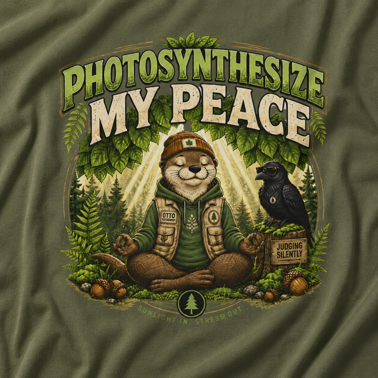 Photosynthesize My Peace Version 3 Tree Labels T‑Shirt