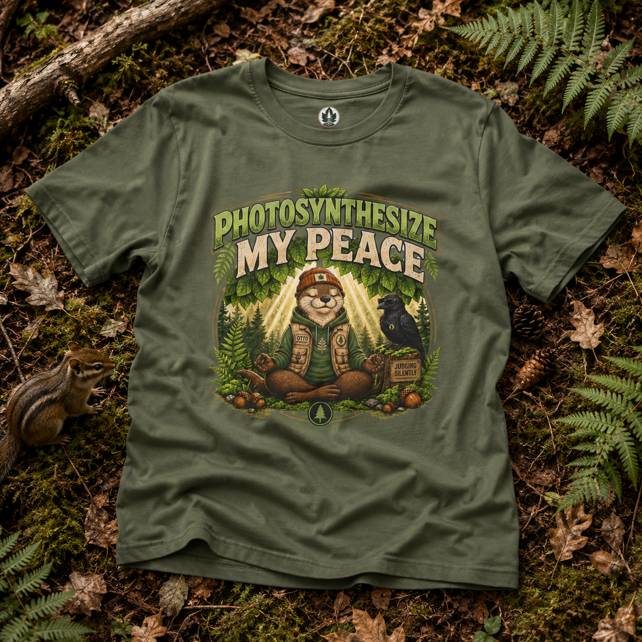 Photosynthesize My Peace Version 3 Tree Labels T‑Shirt