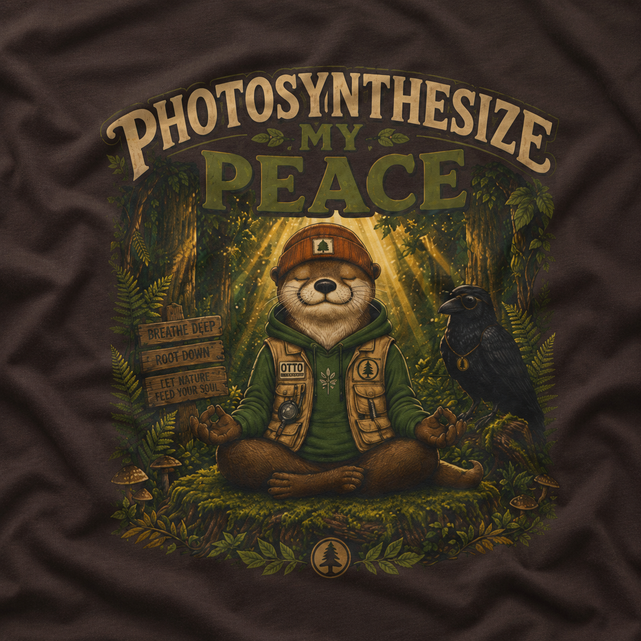 Photosynthesize My Peace Version 5 Tree Labels T‑Shirt