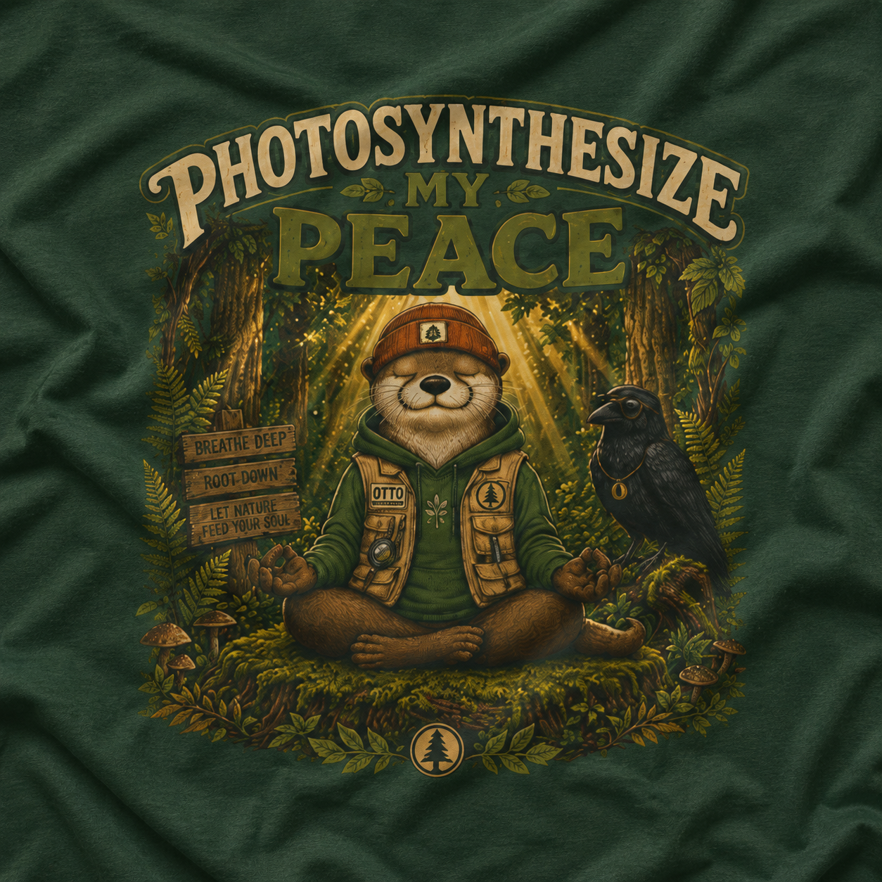 Photosynthesize My Peace Version 5 Tree Labels T‑Shirt
