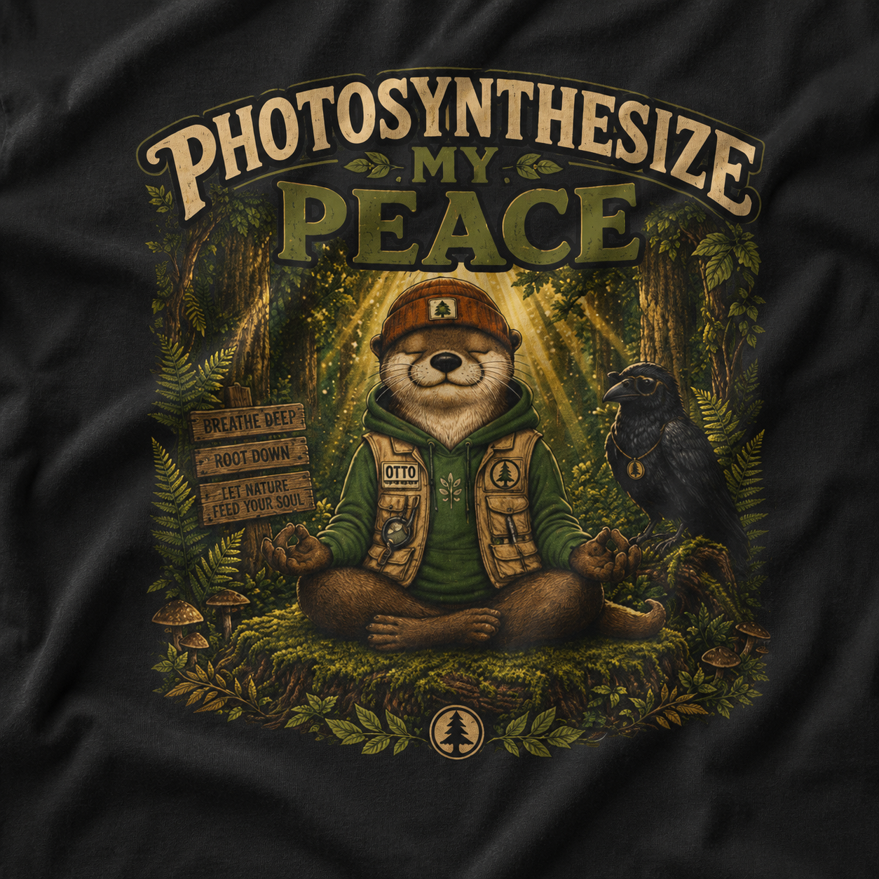 Photosynthesize My Peace Version 5 Tree Labels T‑Shirt