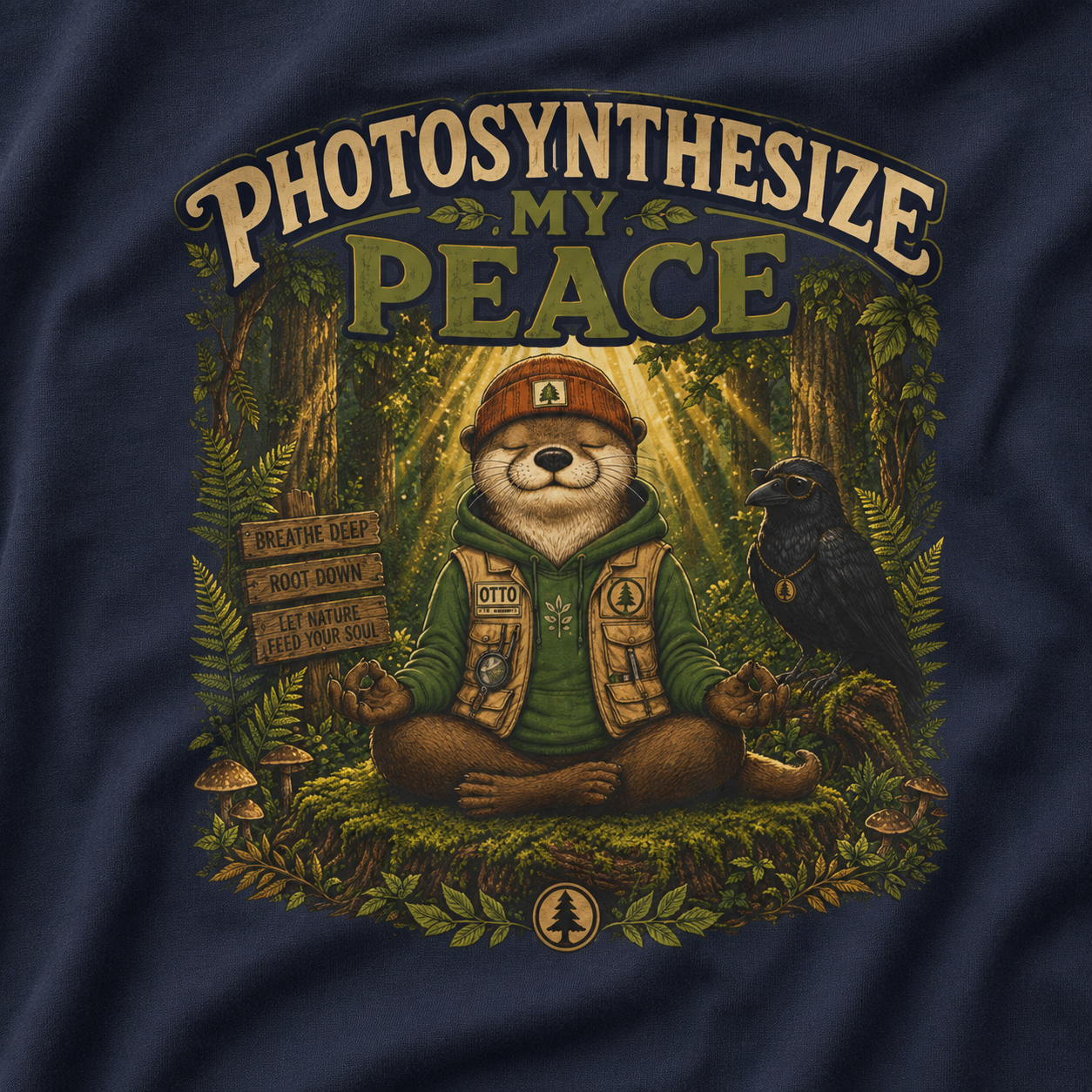 Photosynthesize My Peace Version 5 Tree Labels T‑Shirt