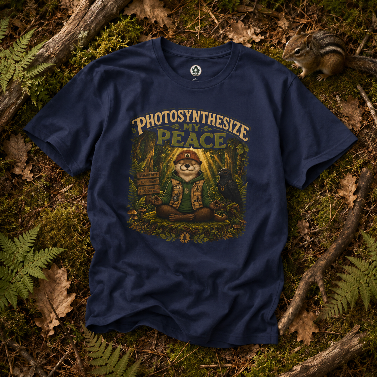Photosynthesize My Peace Version 5 Tree Labels T‑Shirt