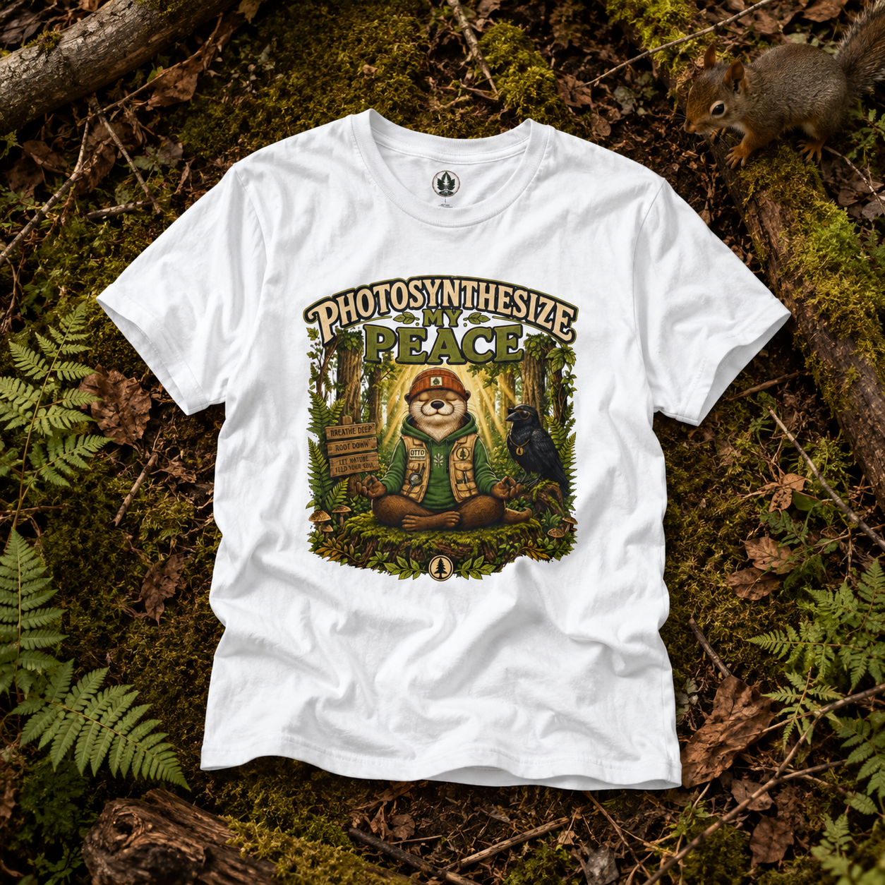 Photosynthesize My Peace Version 5 Tree Labels T‑Shirt