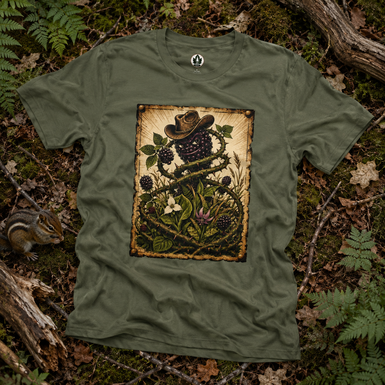 Blackberry Invasive Species Outlaw T‑Shirt