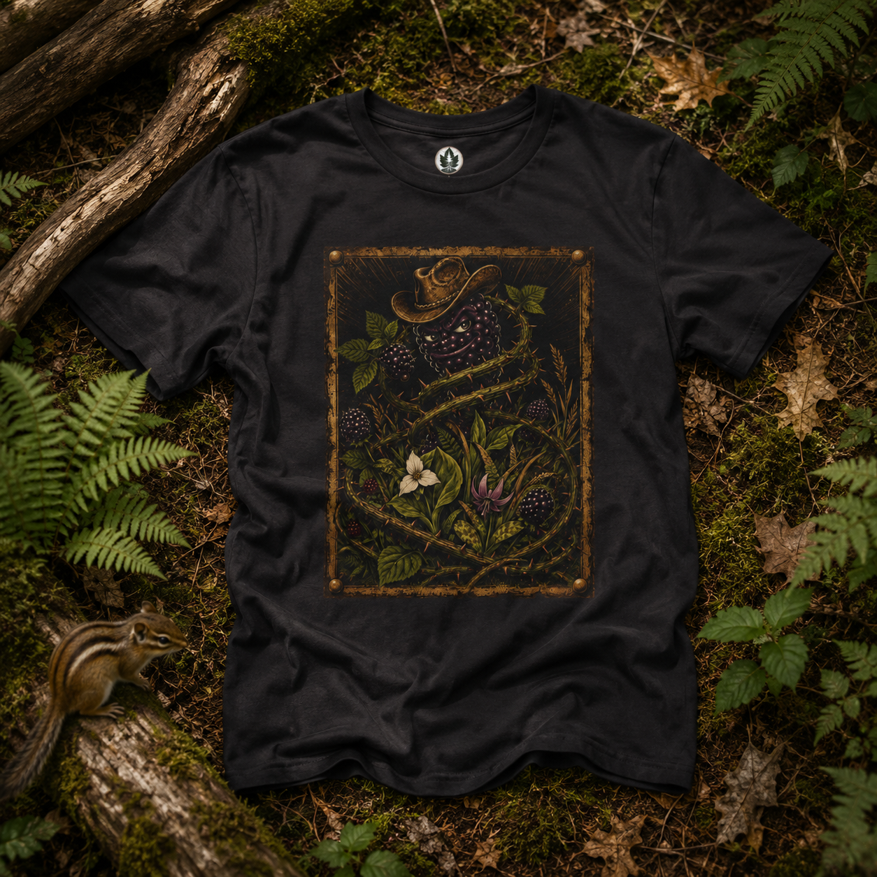Blackberry Invasive Species Outlaw T‑Shirt