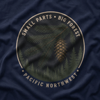 Pacific Northwest Tree T‑Shirt — “Small Parts - Big Forest” Tee