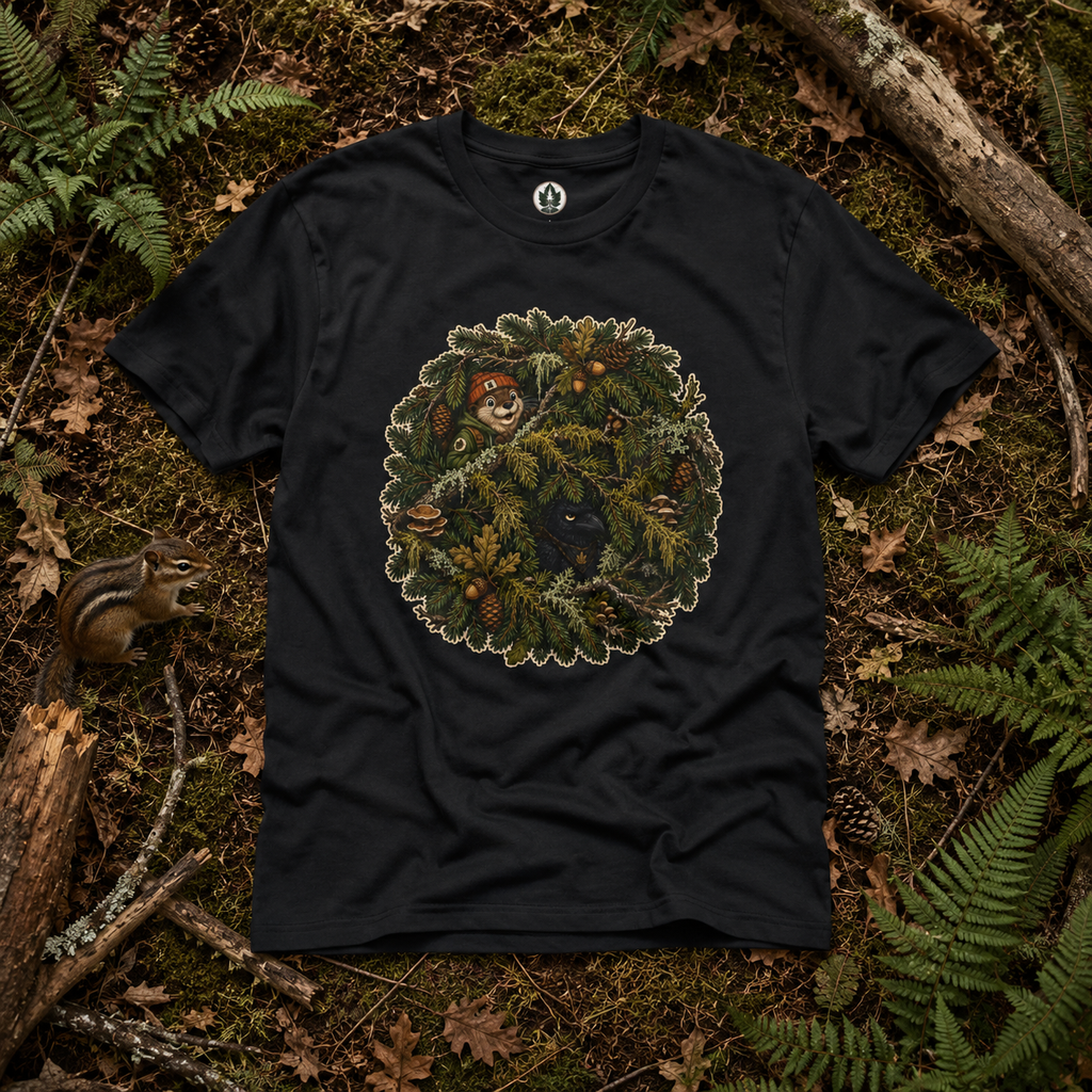 Otto and Echo Hiding in Tree Branches T‑Shirt