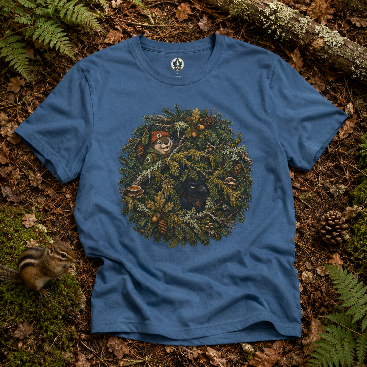 Otto and Echo Hiding in Tree Branches T‑Shirt