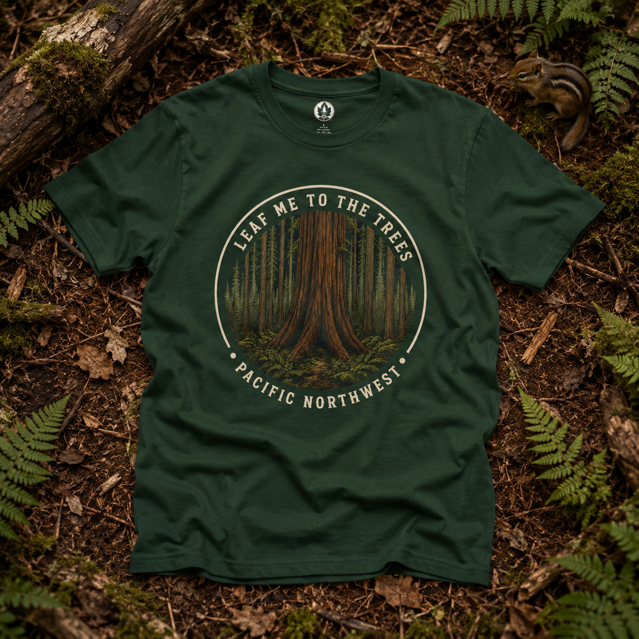 Leaf Me to the Trees Pacific Northwest Tree T‑Shirt