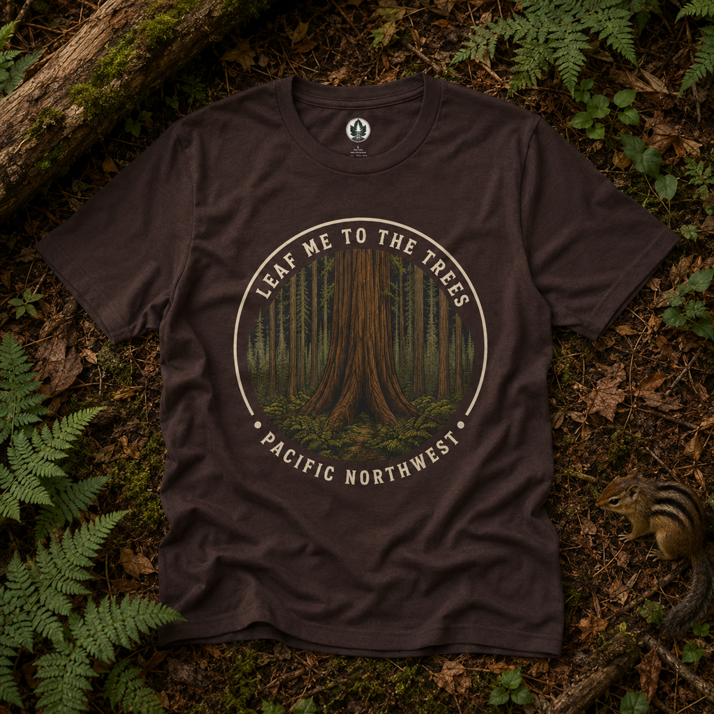 Leaf Me to the Trees Pacific Northwest Tree T‑Shirt