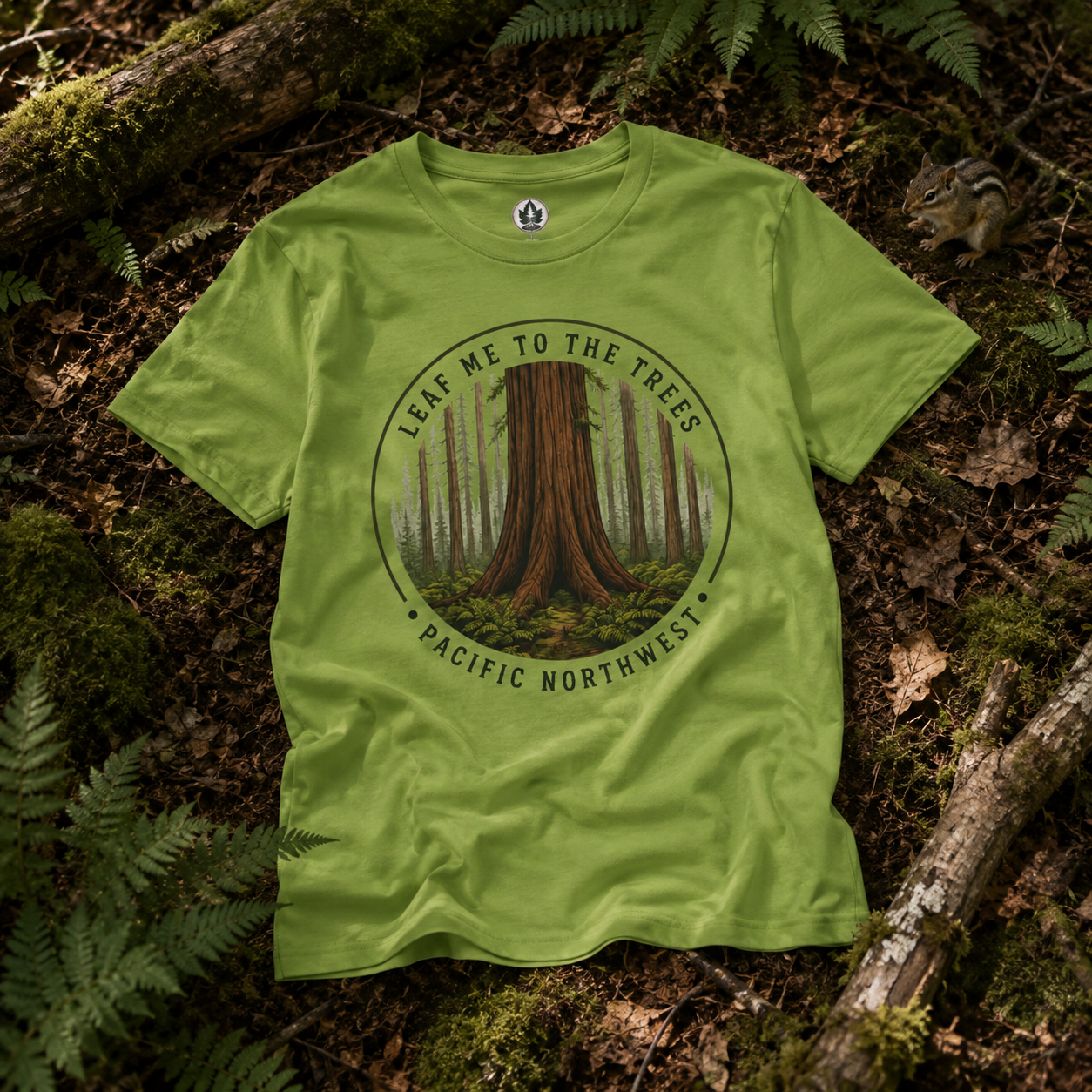 Leaf Me to the Trees Pacific Northwest Tree T‑Shirt