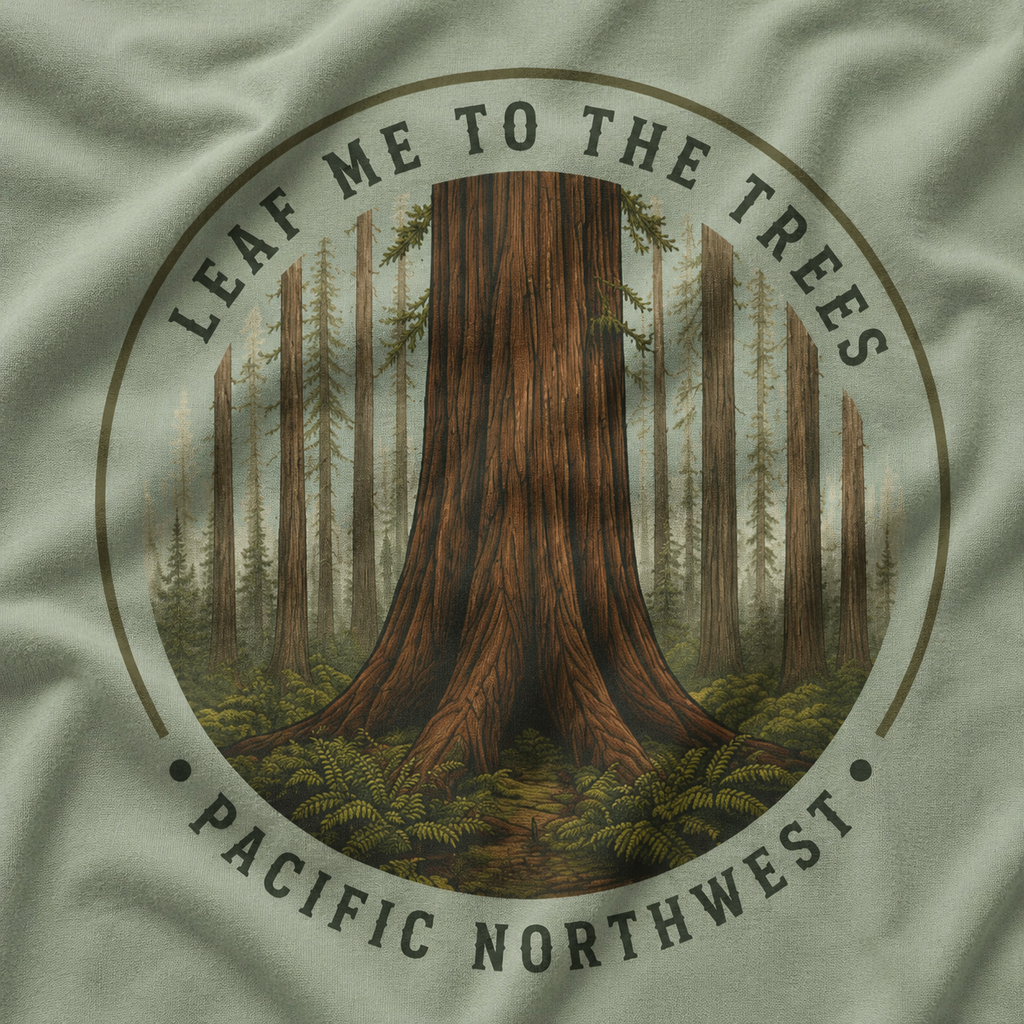 Leaf Me to the Trees Pacific Northwest Tree T‑Shirt