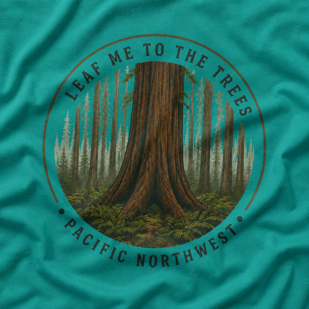Leaf Me to the Trees Pacific Northwest Tree T‑Shirt