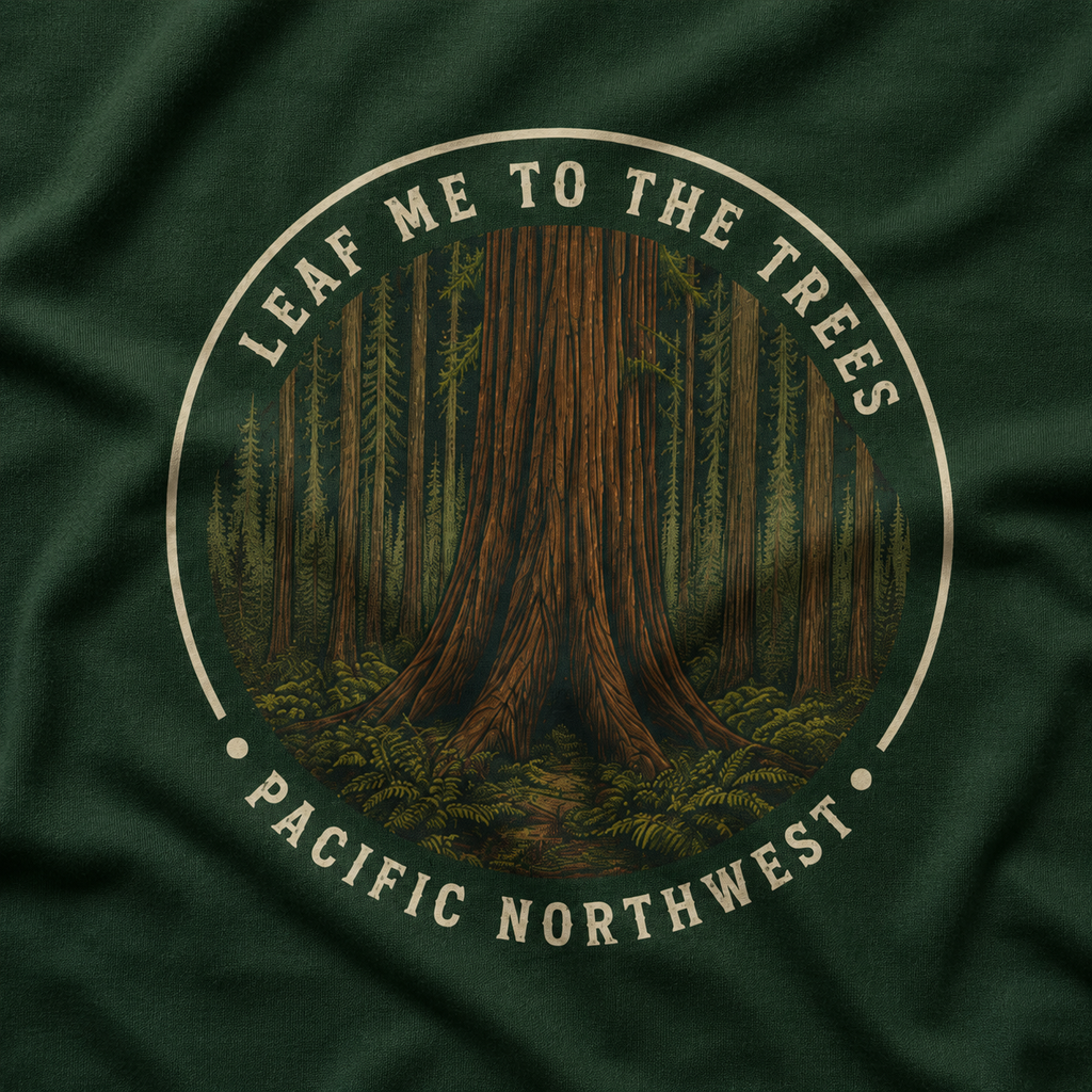 Leaf Me to the Trees Pacific Northwest Tree T‑Shirt