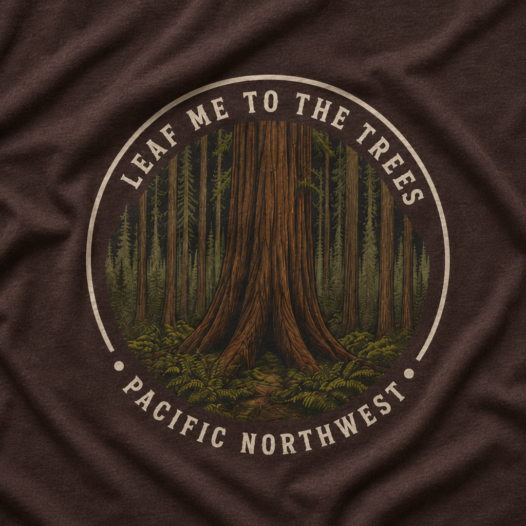 Leaf Me to the Trees Pacific Northwest Tree T‑Shirt