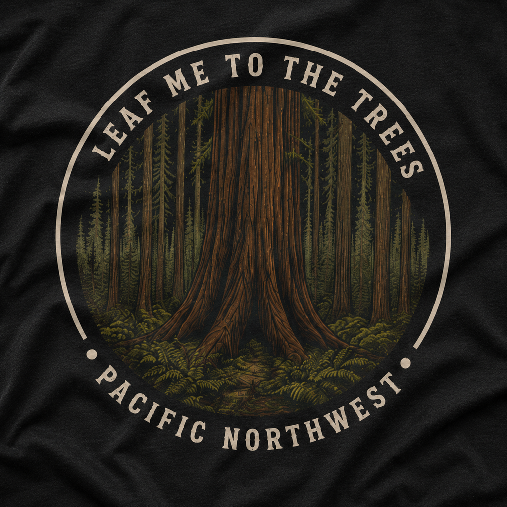 Leaf Me to the Trees Pacific Northwest Tree T‑Shirt