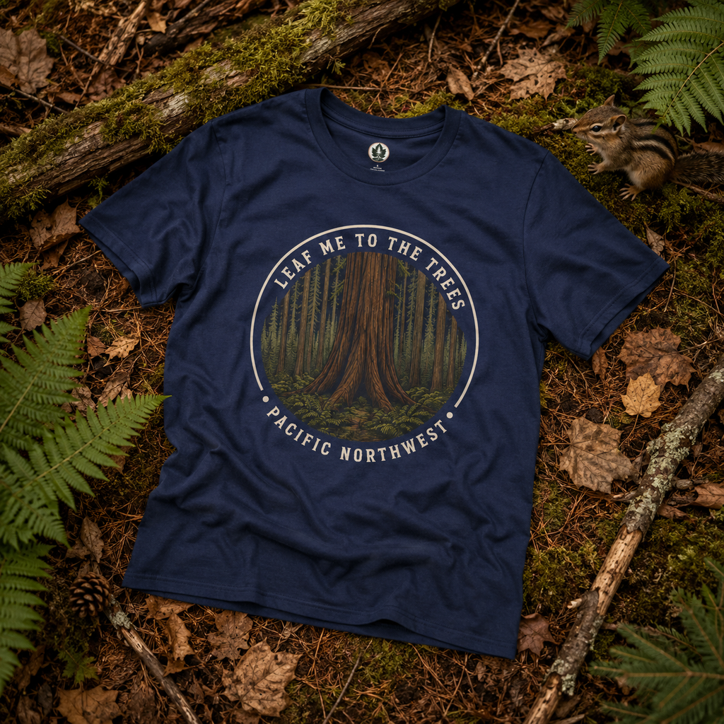 Leaf Me to the Trees Pacific Northwest Tree T‑Shirt