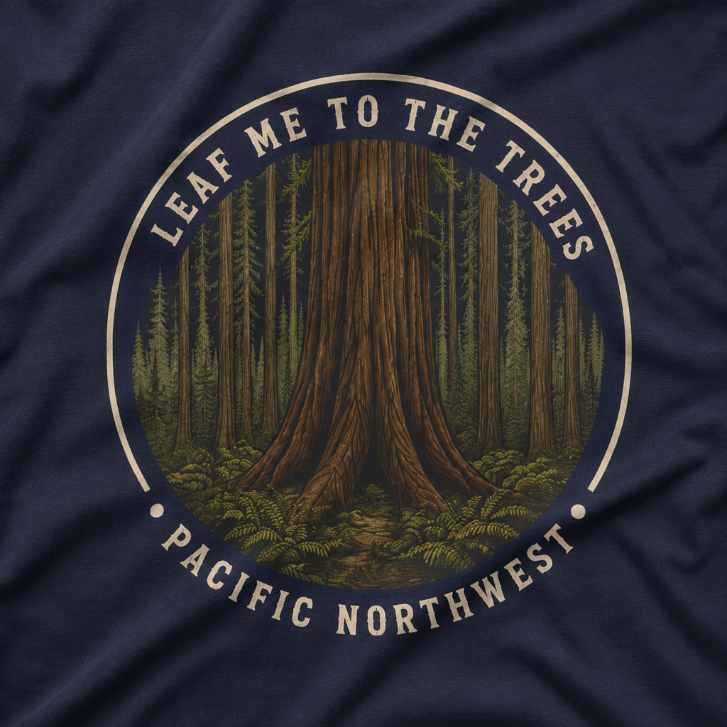 Leaf Me to the Trees Pacific Northwest Tree T‑Shirt