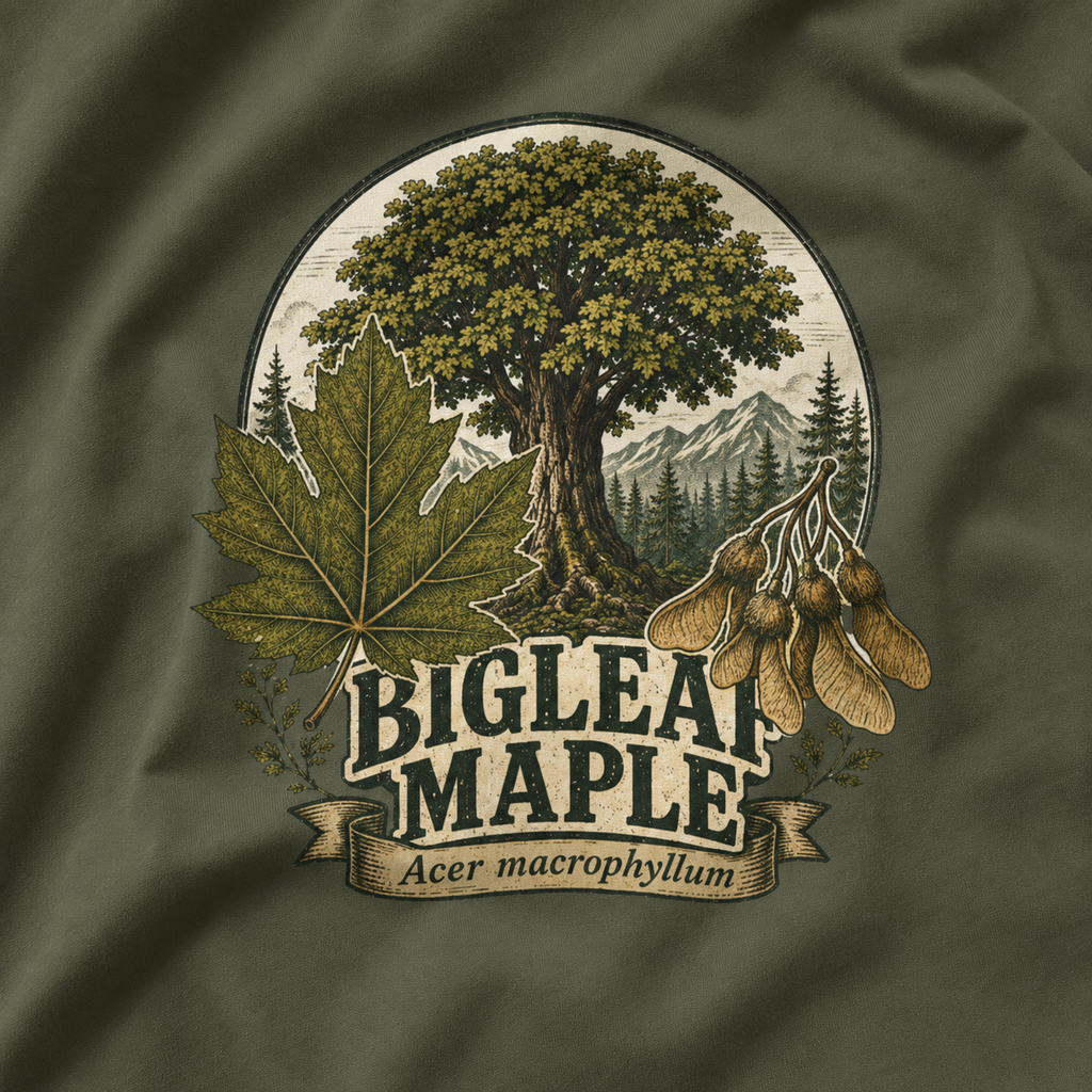 Bigleaf Maple, Acer macrophyllum T‑Shirt