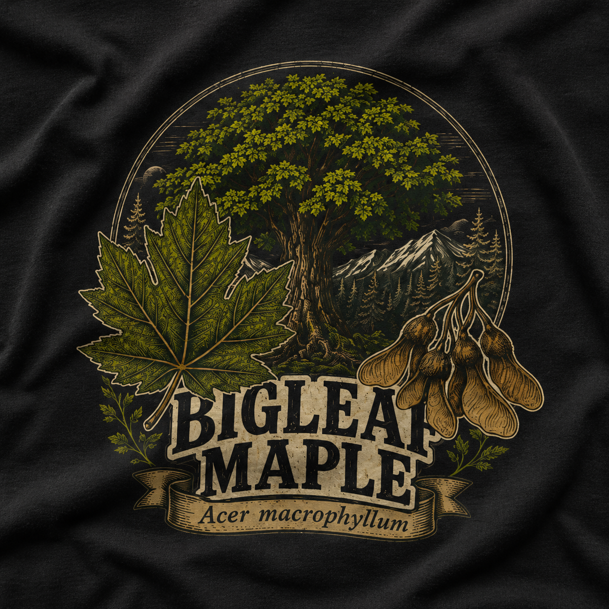 Bigleaf Maple, Acer macrophyllum T‑Shirt