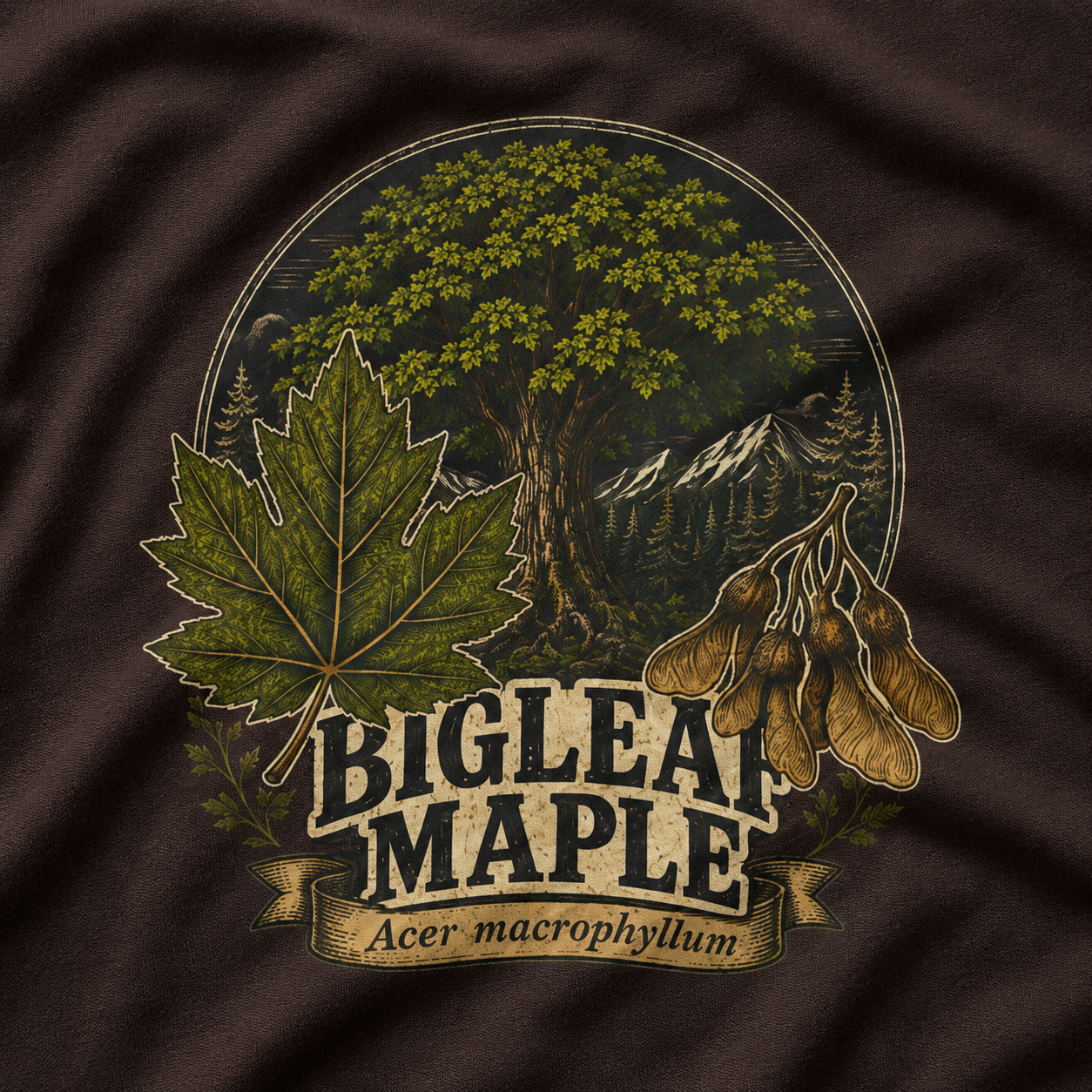 Bigleaf Maple, Acer macrophyllum T‑Shirt