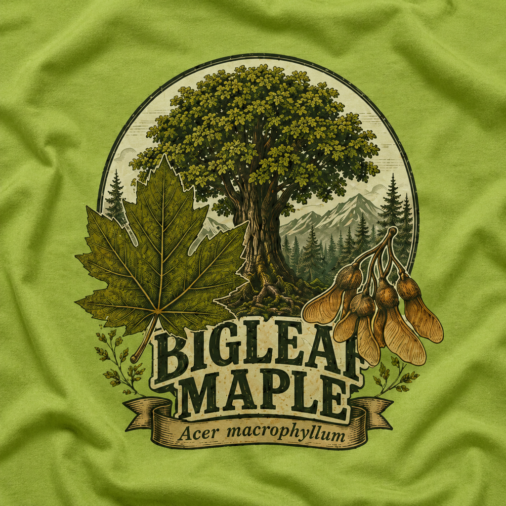 Bigleaf Maple, Acer macrophyllum T‑Shirt