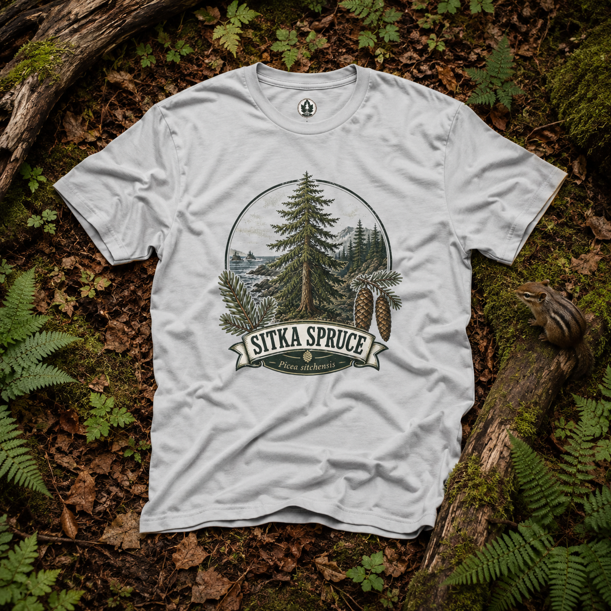 Sitka Spruce, Picea sitchensis T‑Shirt