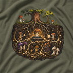 Mushroom Root Party Version 2 T‑Shirt