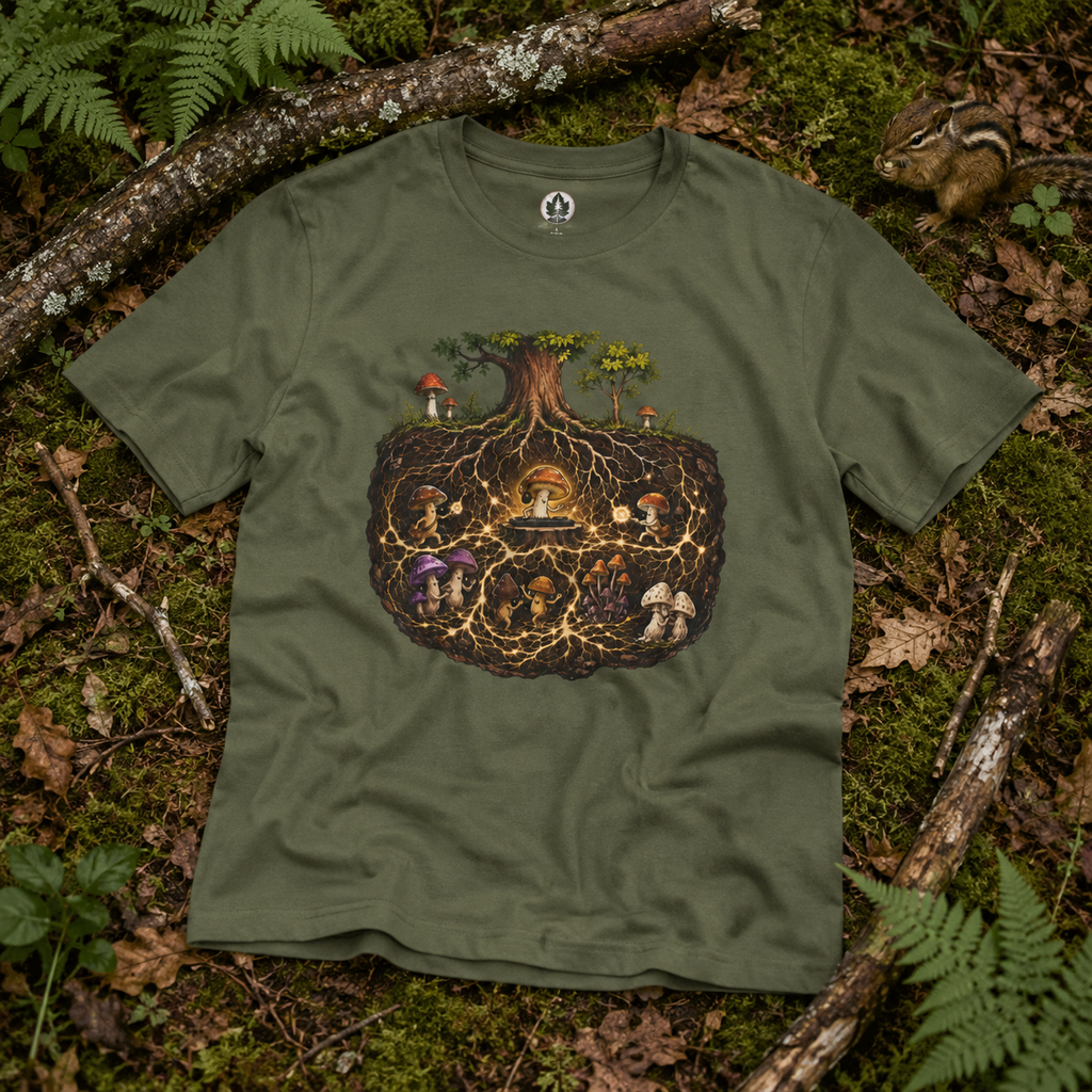Mushroom Root Party Version 2 T‑Shirt