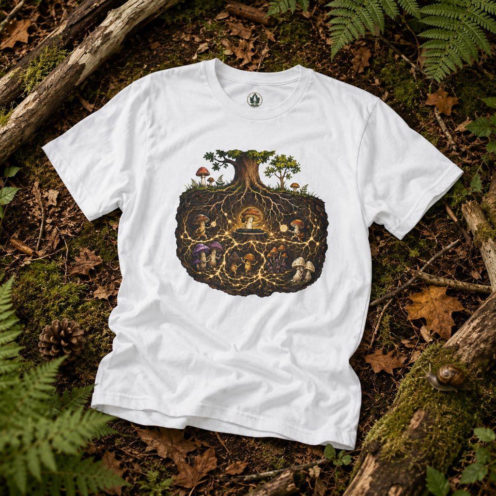 Mushroom Root Party Version 2 T‑Shirt
