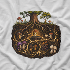 Mushroom Root Party Version 2 T‑Shirt