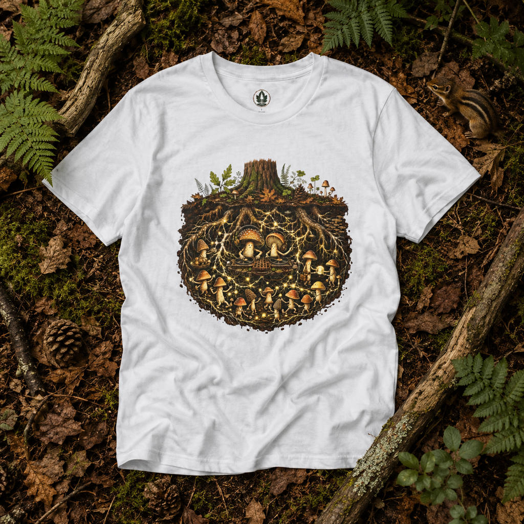Mushroom Root Party Version One T‑Shirt