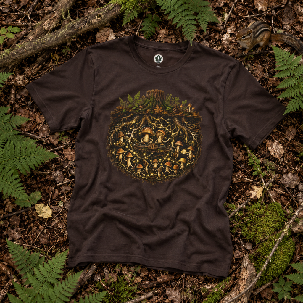 Mushroom Root Party Version One T‑Shirt
