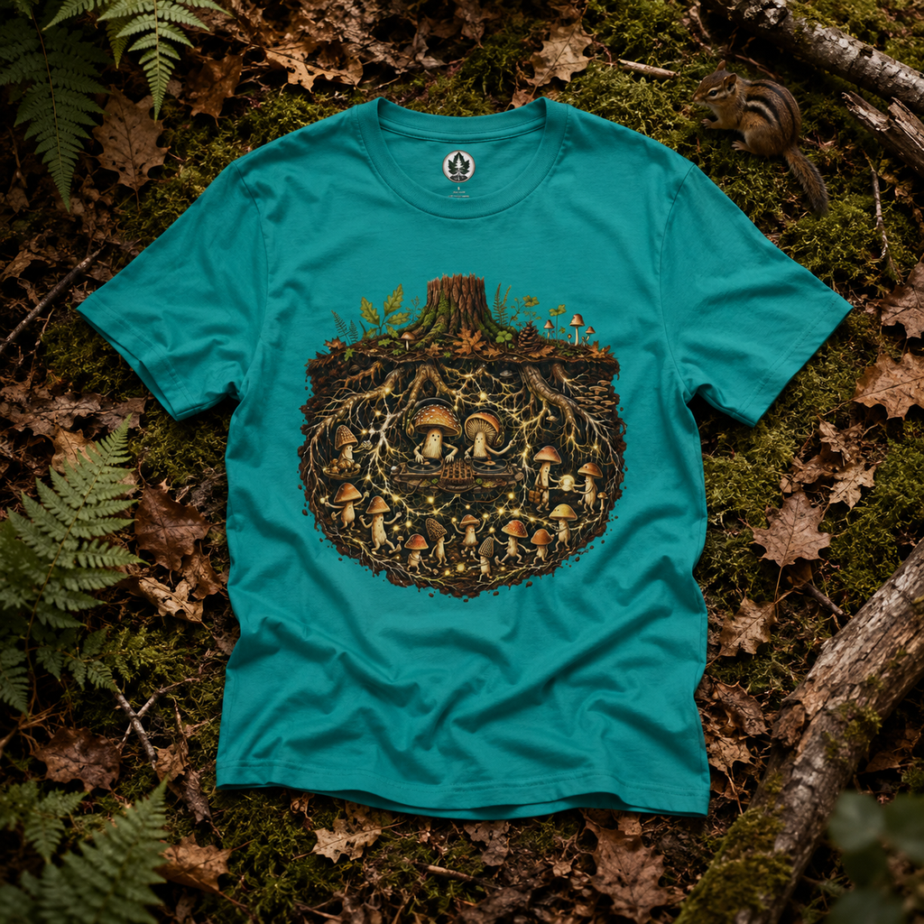 Mushroom Root Party Version One T‑Shirt