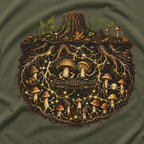 Mushroom Root Party Version One T‑Shirt