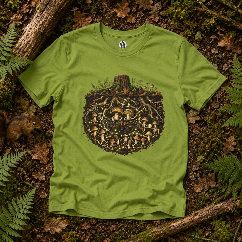 Mushroom Root Party Version One T‑Shirt