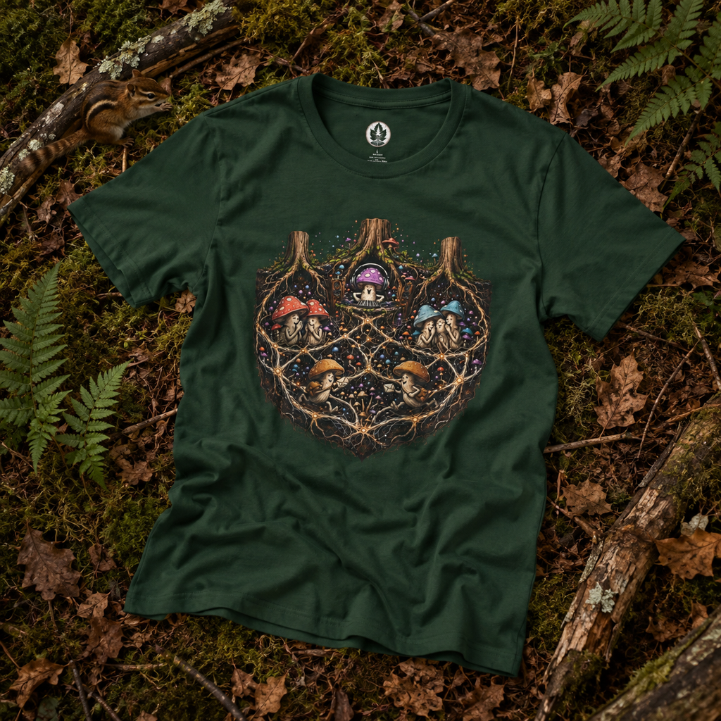 Mushroom Root Party Version 3 T‑Shirt