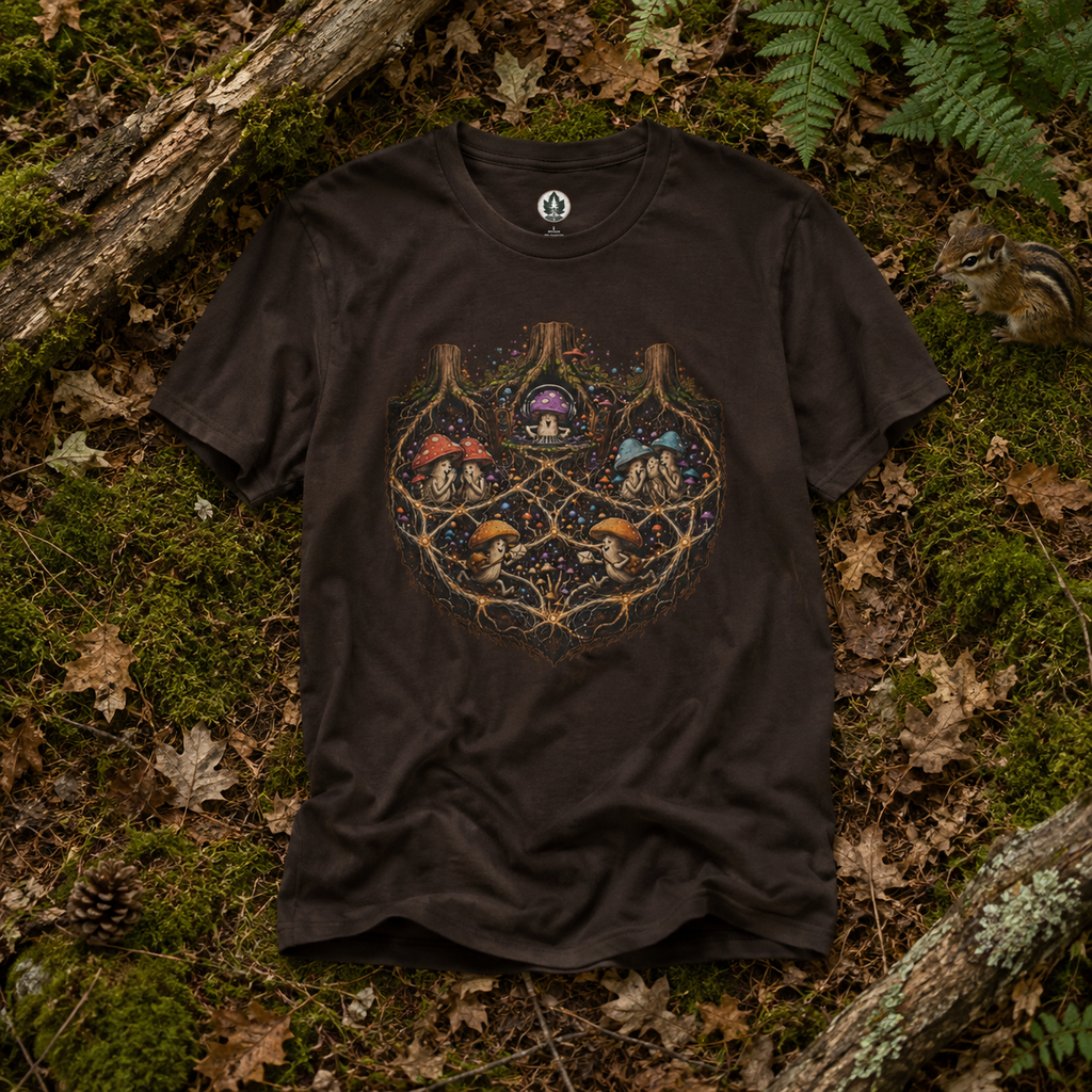 Mushroom Root Party Version 3 T‑Shirt