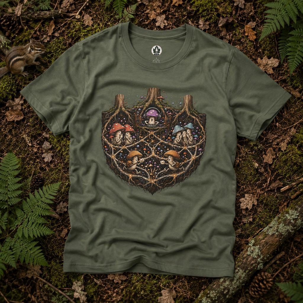 Mushroom Root Party Version 3 T‑Shirt