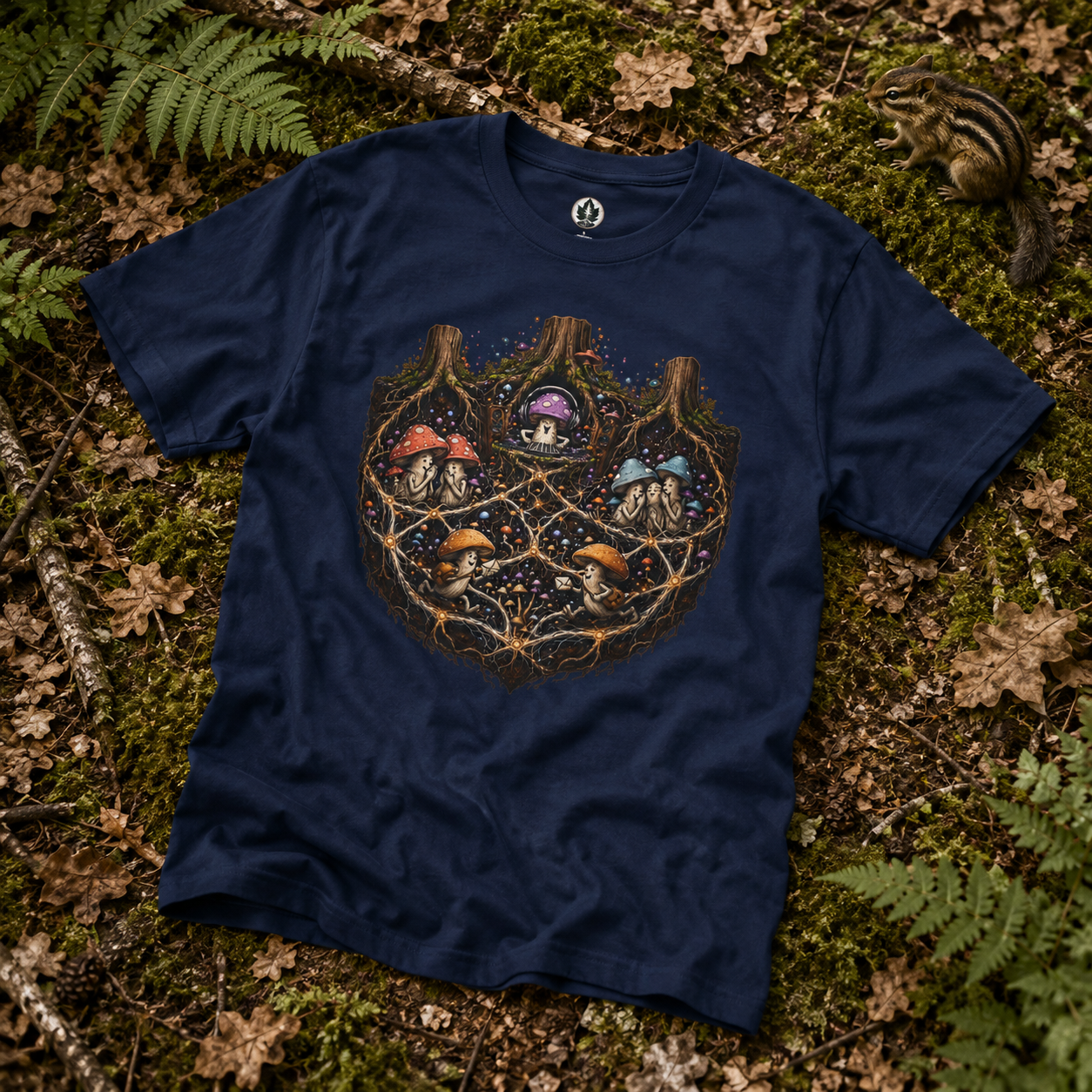 Mushroom Root Party Version 3 T‑Shirt