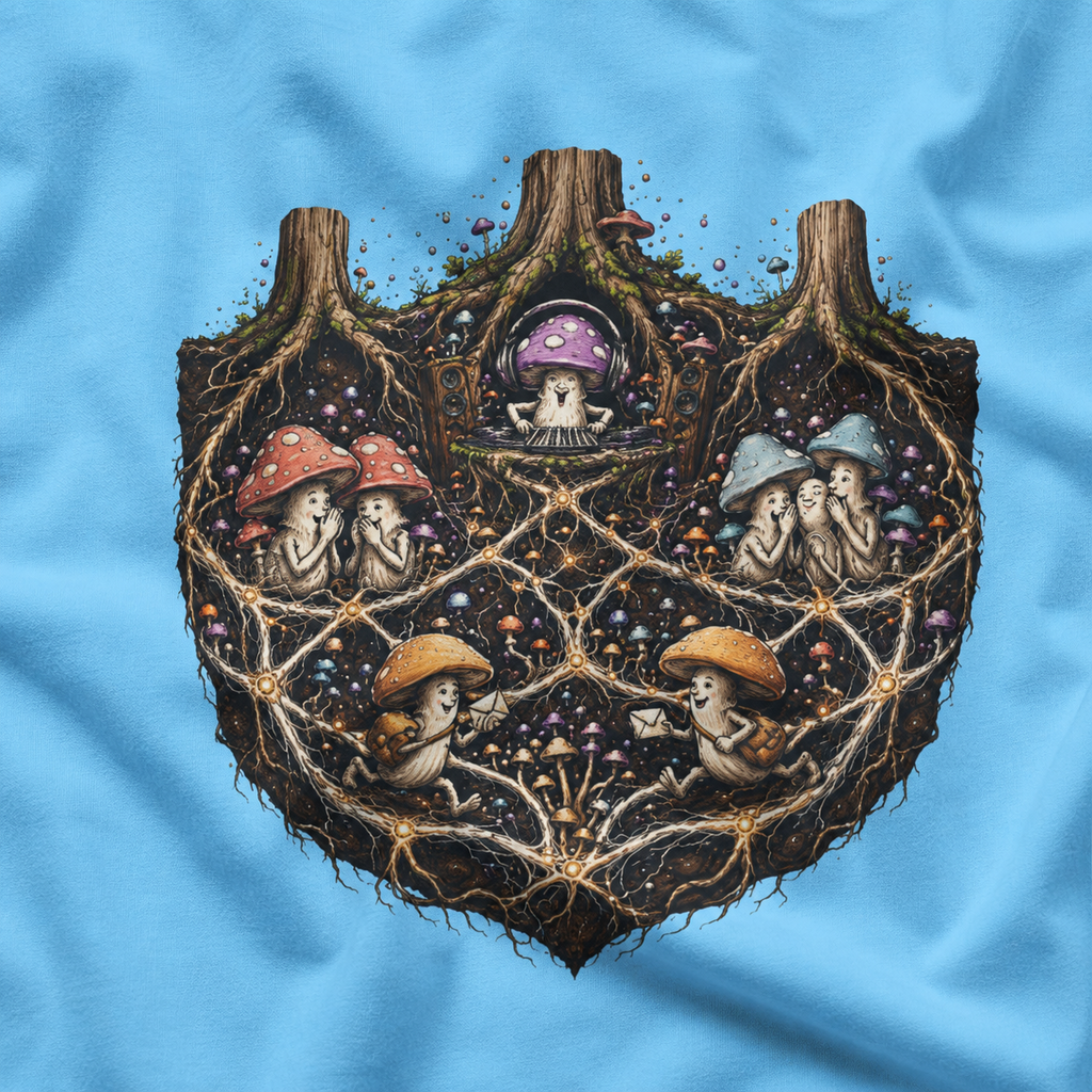Mushroom Root Party Version 3 T‑Shirt