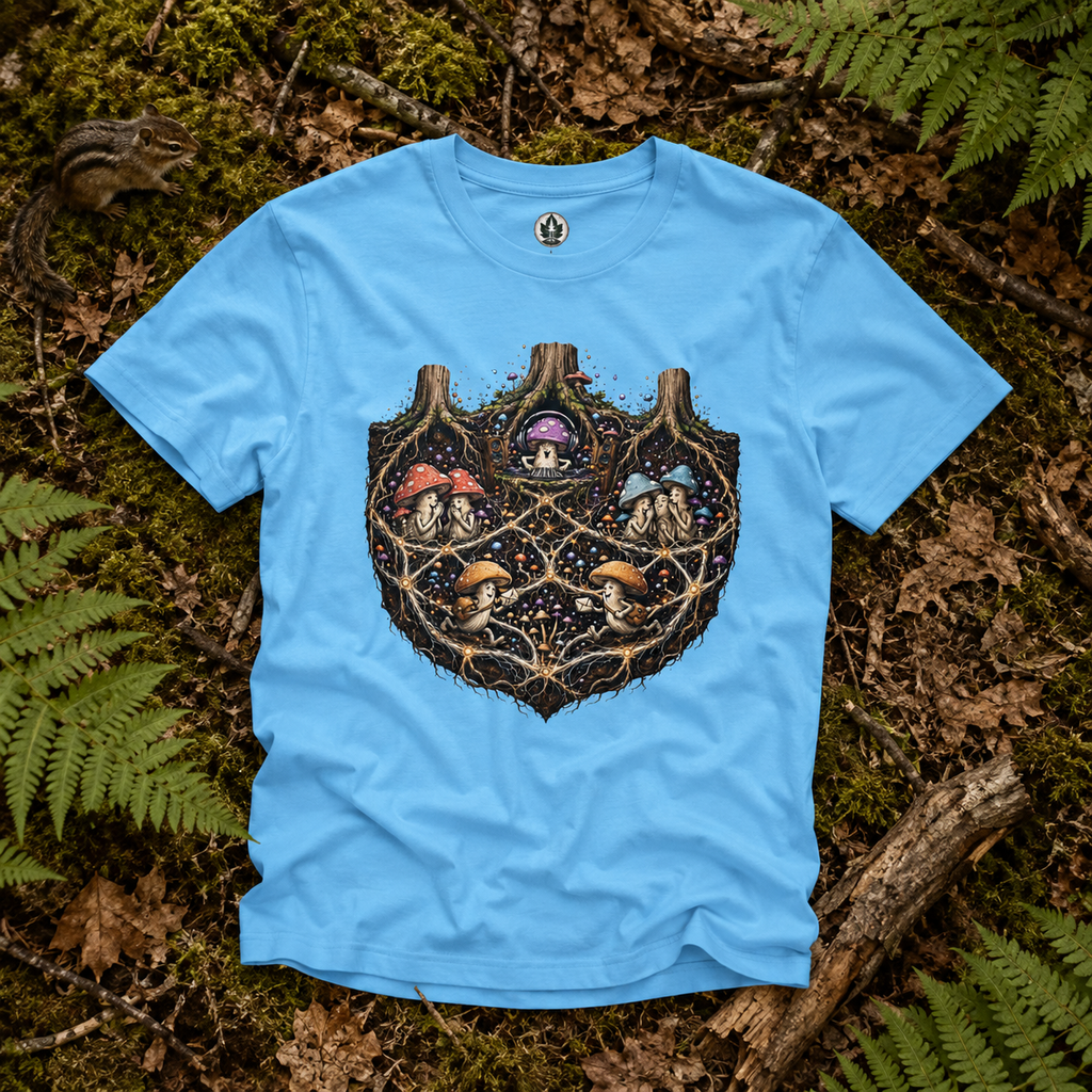 Mushroom Root Party Version 3 T‑Shirt