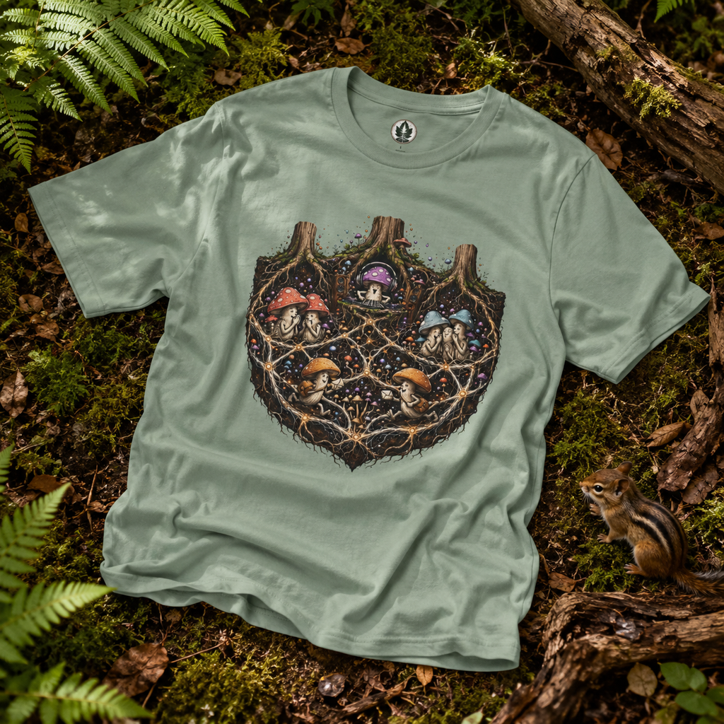 Mushroom Root Party Version 3 T‑Shirt