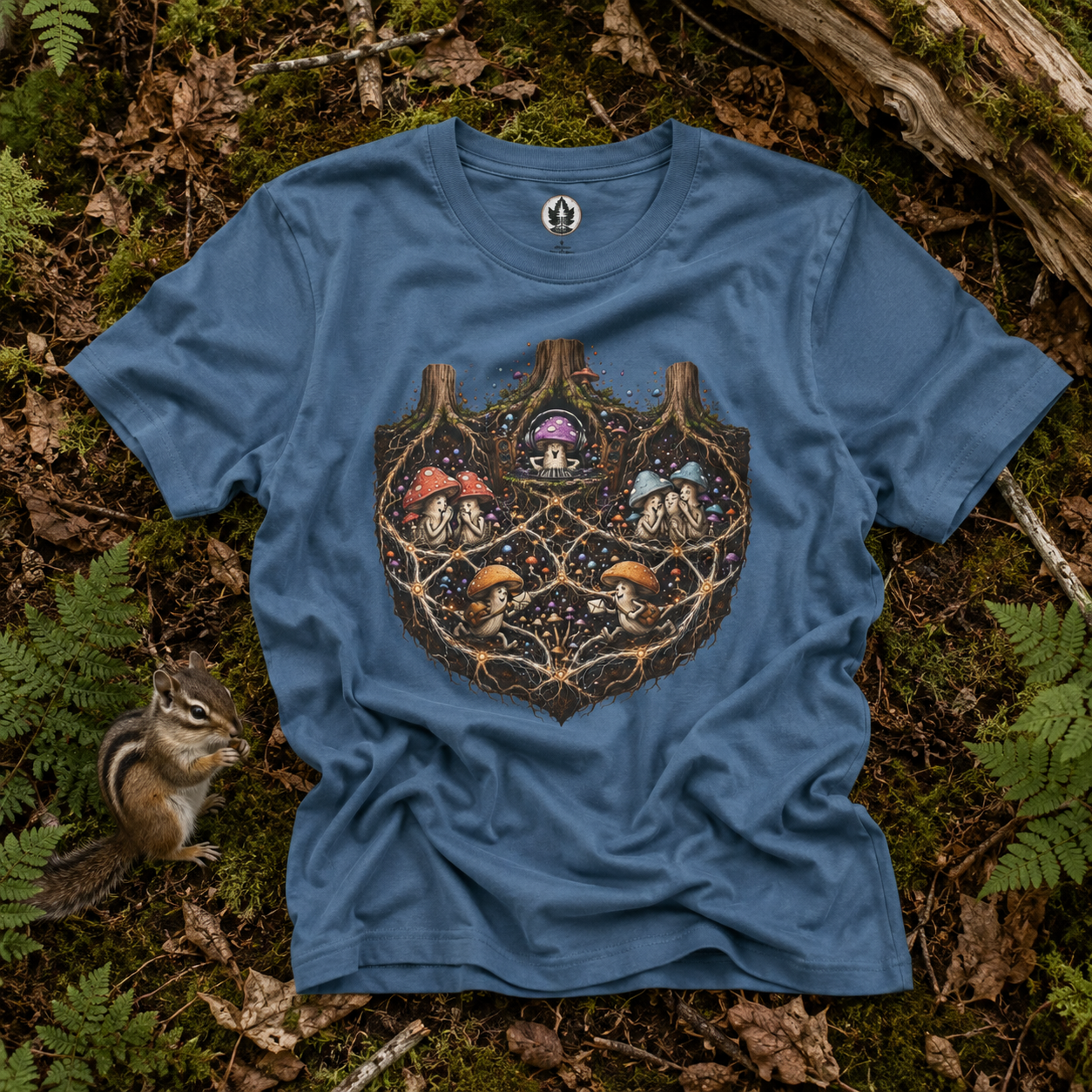Mushroom Root Party Version 3 T‑Shirt