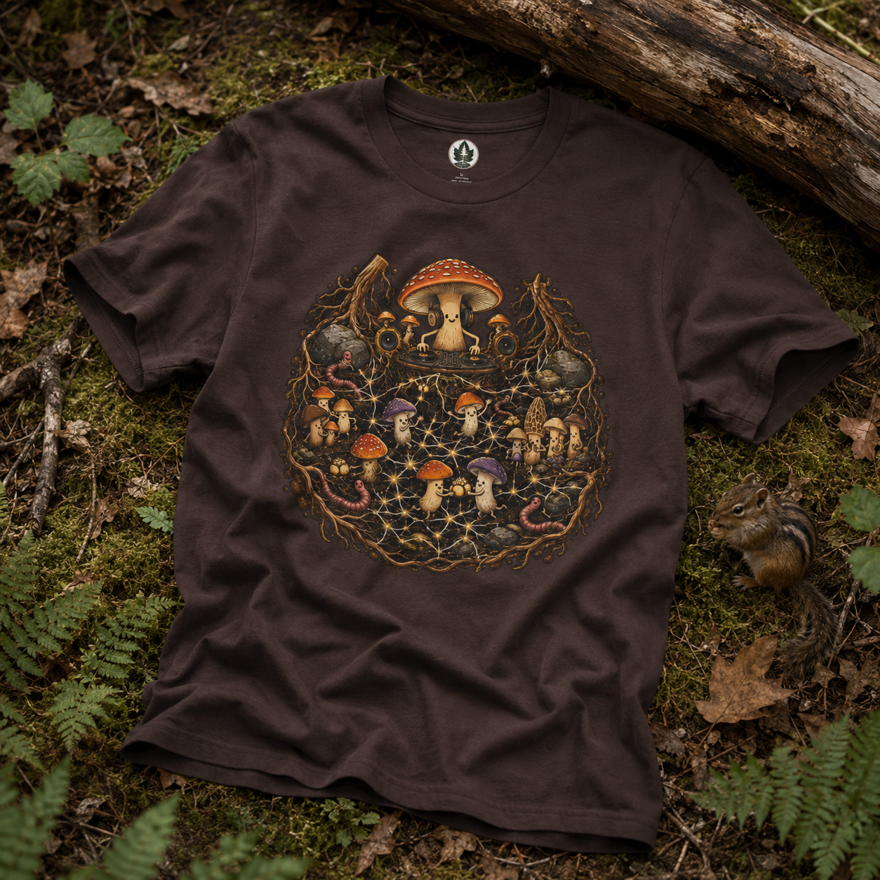 Mushroom Root Party Version 4 T‑Shirt