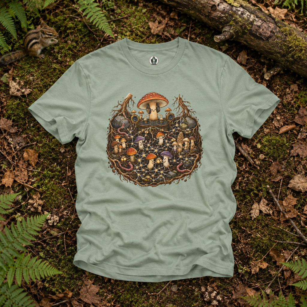 Mushroom Root Party Version 4 T‑Shirt