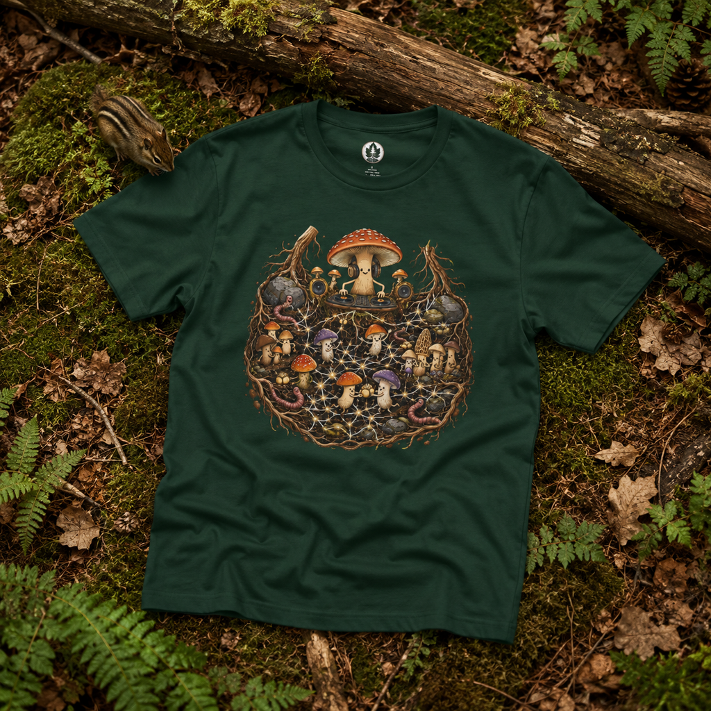 Mushroom Root Party Version 4 T‑Shirt