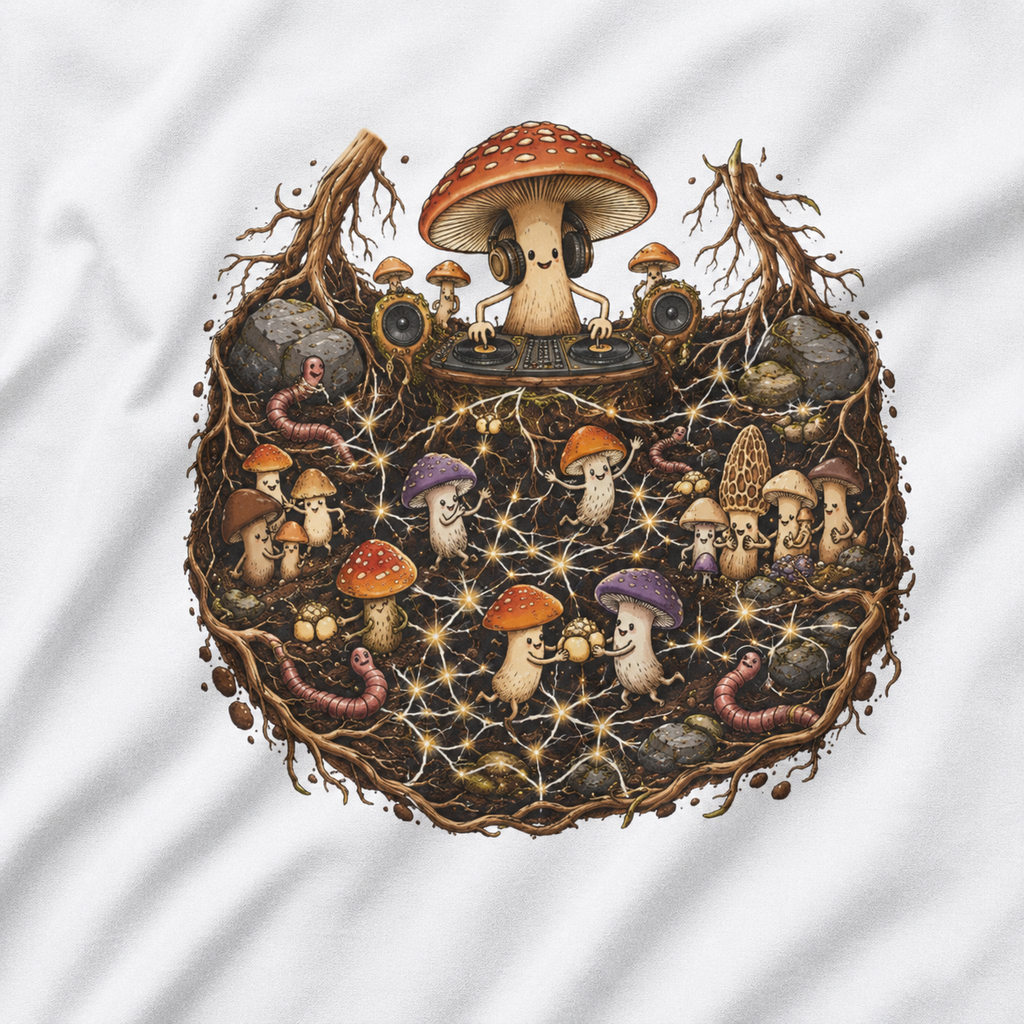 Mushroom Root Party Version 4 T‑Shirt