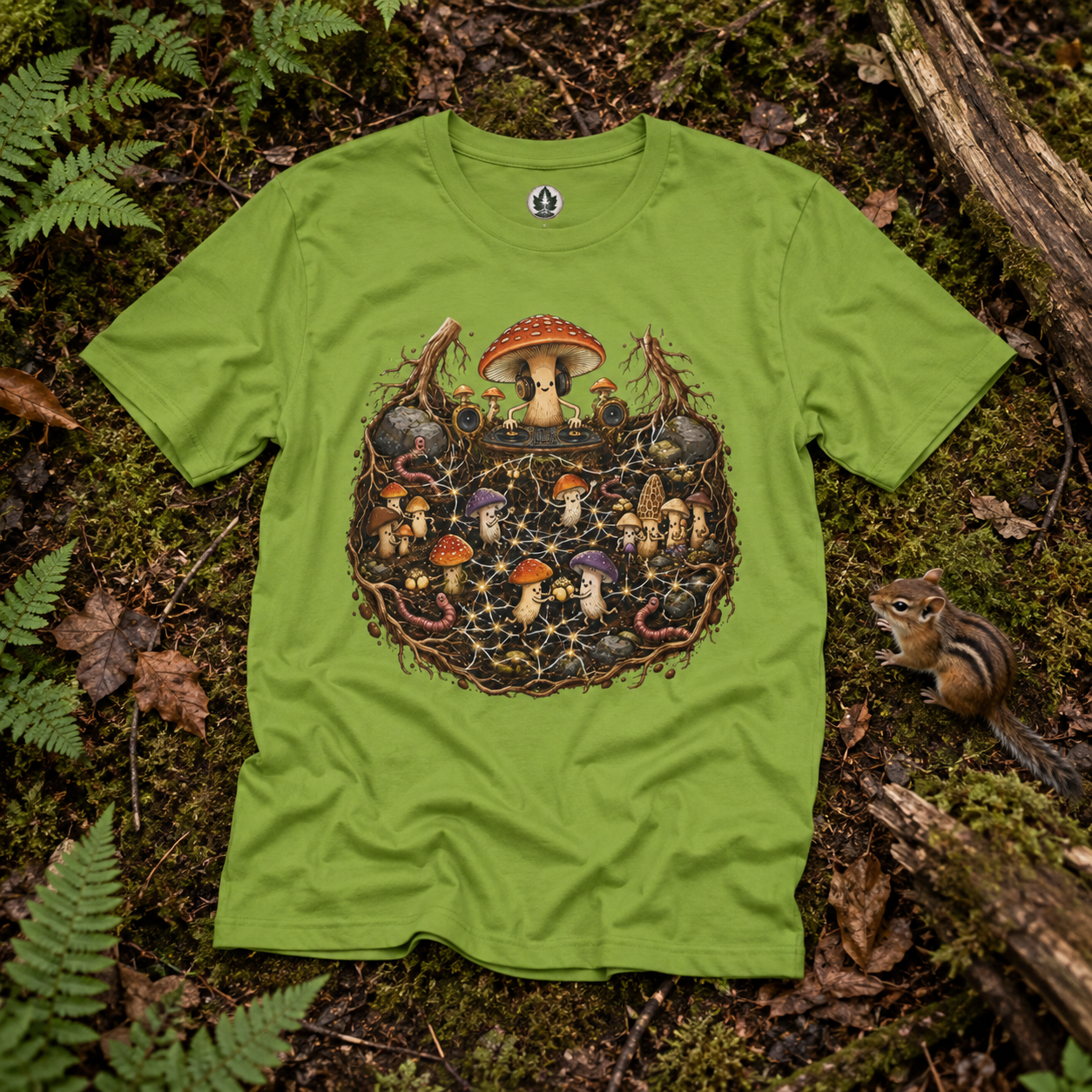 Mushroom Root Party Version 4 T‑Shirt